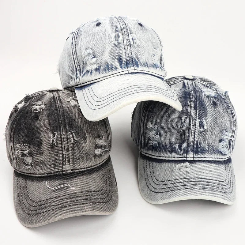 Unisex Retro Washed Denim Hat