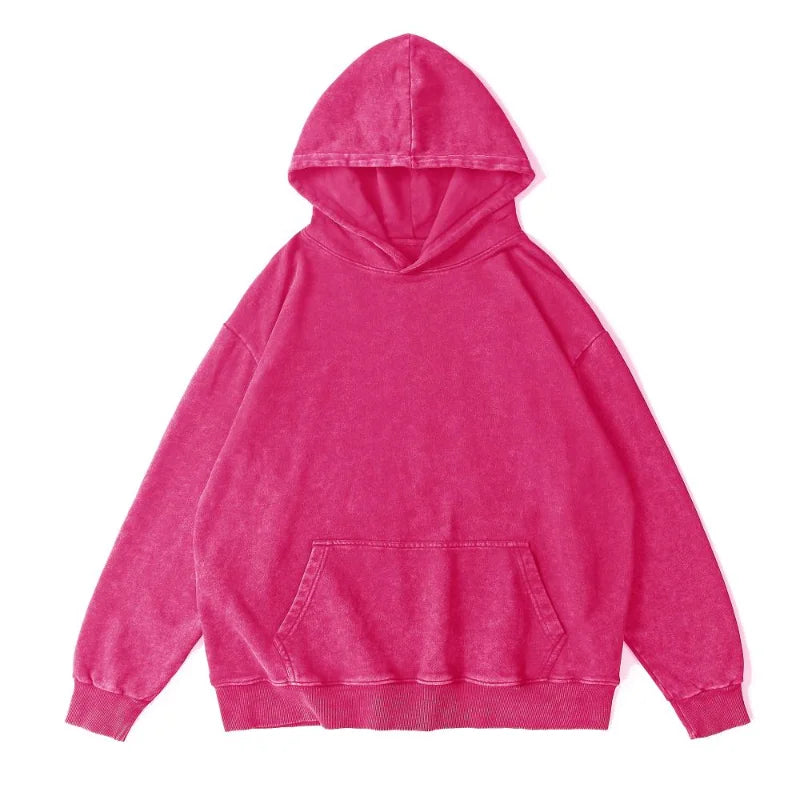 RetroFlex Oversized Washed Hoodie