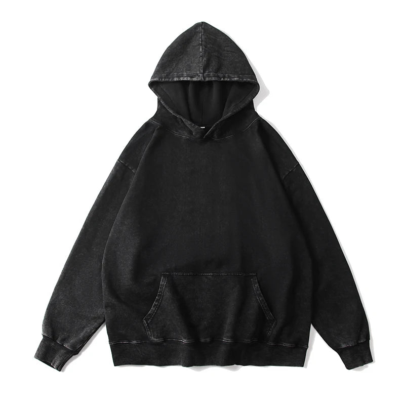 RetroFlex Oversized Washed Hoodie