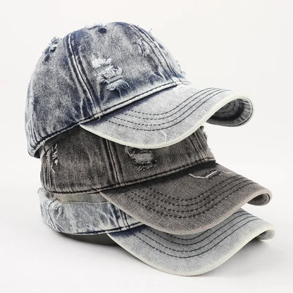 Unisex Retro Washed Denim Hat