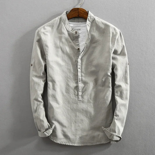 Men's ZenStyle Cotton-Linen Shirt