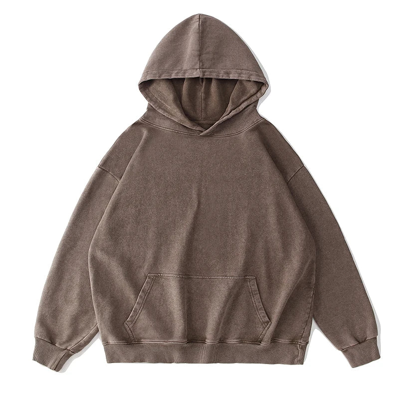 RetroFlex Oversized Washed Hoodie